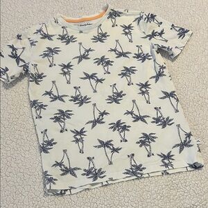 Boys Tommy Bahama Kids Cream Palm Tree Tee